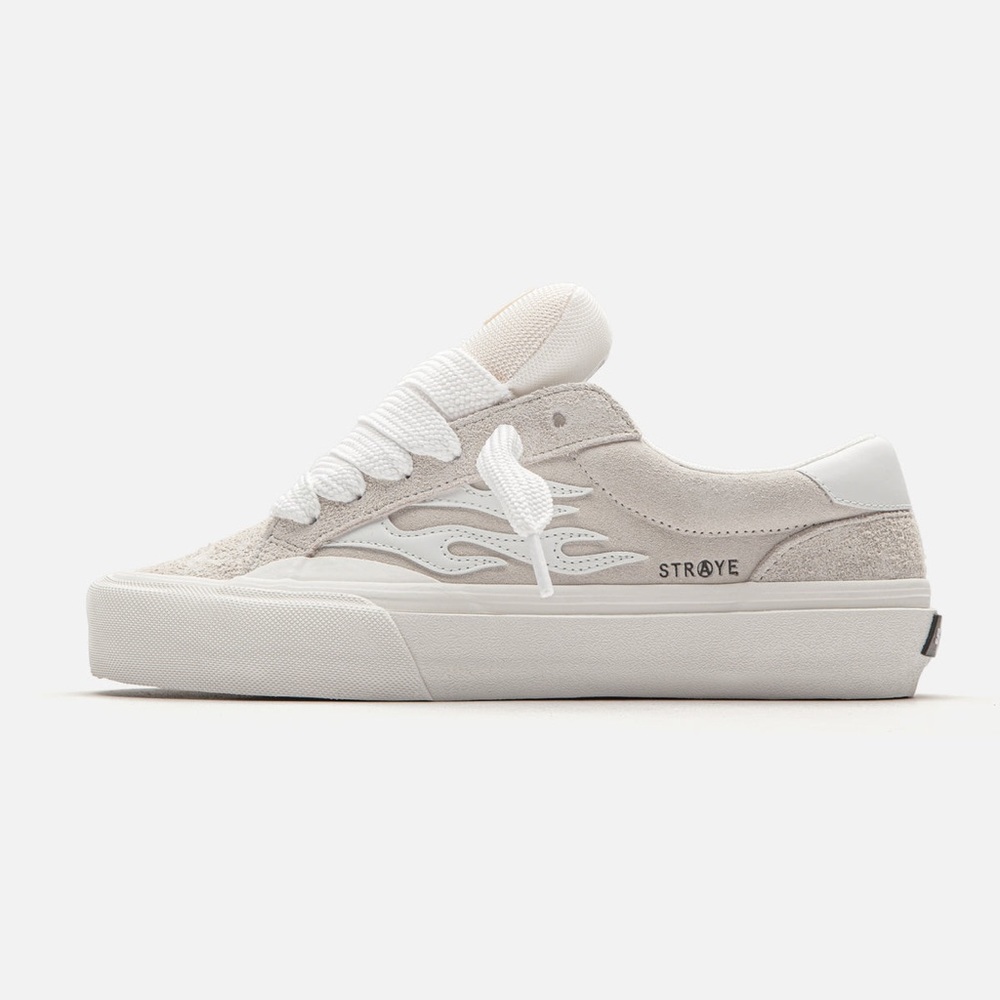 Straye Logan puff sneaker in cream M5/W6.5